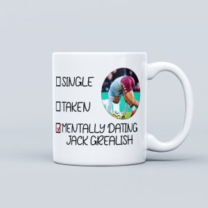 Mentally Dating Jack Grealish Mug | Tea Coffee Ceramic Mug Cup | Gift For Jack Grealish Fan | Celebrity Heartthrob Fancy Crush Gift For Her