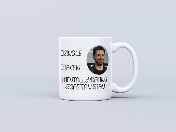 Mentally Dating Sebastian Stan Mug (Inspired) - Sebastian Stan fan - Sebastian Stan gifts - Gift for her - Gift for friend