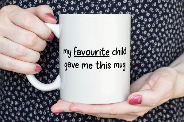 Favourite child mug, funny gift, gift for mum, mum gift, gifts for mum, coffee mug, mothers day gift, Christmas, birthday, funny gifts