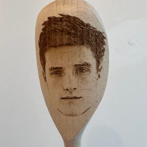 Josh Hutcherson's Face Engraved on a Wooden Spoon (30cm), Unique Gift. Peeta Mellark in The Hunger Games, Journey 2, Five Nights At Freddies