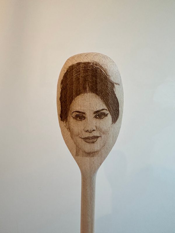 Lana Del Rey's Face Engraved on a Wooden Spoon (30cm), Birthday, Christmas Gift. Summertime Sadness, Young and Beautiful, Born to Die, Ride.