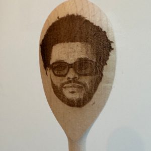 The Weeknd's Face Engraved on a Wooden Spoon (30cm), Birthday, Christmas Gift. Blinding Lights Hip-Hop R&B Singer Songwriter
