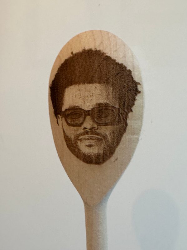 The Weeknd's Face Engraved on a Wooden Spoon (30cm), Birthday, Christmas Gift. Blinding Lights Hip-Hop R&B Singer Songwriter