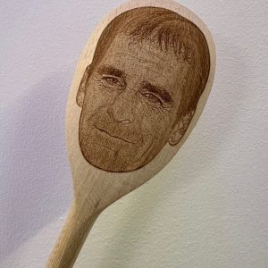 Scott Bakula's Face Engraved on a Wooden Spoon (30cm), Birthday, Christmas Gift. Star Trek, Quantum Leap