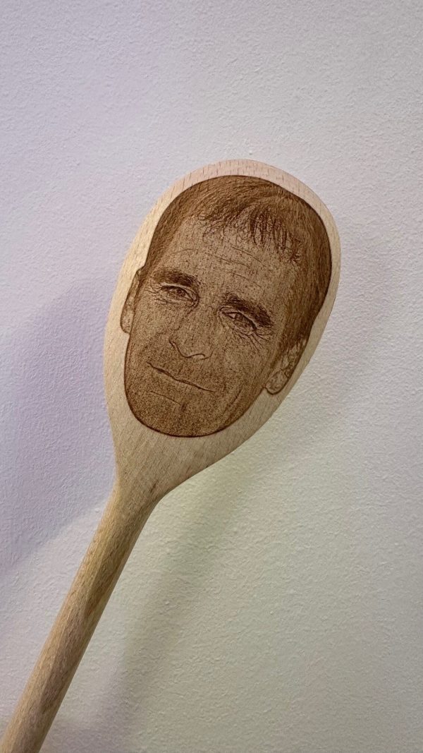 Scott Bakula's Face Engraved on a Wooden Spoon (30cm), Birthday, Christmas Gift. Star Trek, Quantum Leap