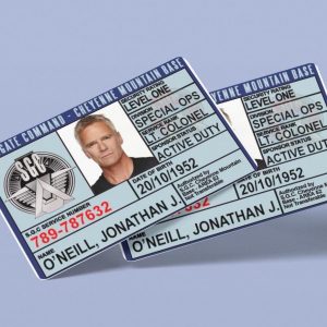 Stargate Command Base ID Novelty Prop Replica, SG1, SGC (Original or Customised)