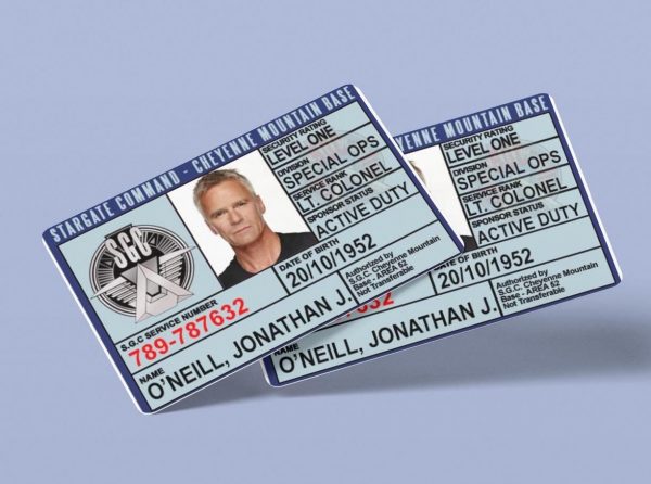 Stargate Command Base ID Novelty Prop Replica, SG1, SGC (Original or Customised)