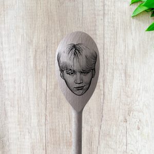 Suga-  Bangtan Boys gift wooden spoons personalized engraved Jin Suga J-Hope RM Jimin V Jungkook Wooden Spoon Set Gift