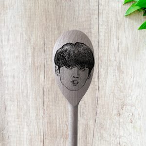 Jungkook -  Bangtan Boys gift wooden spoons personalized engraved Jin Suga J-Hope RM Jimin V Jungkook Wooden Spoon Set Gift