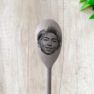 RM-  Bangtan Boys gift wooden spoons personalized engraved Jin Suga J-Hope RM Jimin V Jungkook Wooden Spoon Set Gift