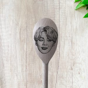 Jimin-  Bangtan Boys gift wooden spoons personalized engraved Jin Suga J-Hope RM Jimin V Jungkook Wooden Spoon Set Gift