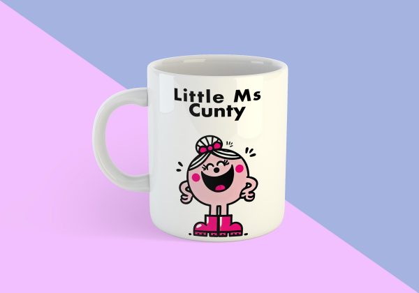 Little Ms Cunty Novelty Mug – Funny 11oz Coffee Cup, Sarcastic Gift for Friends, Birthday Present, Christmas Humor